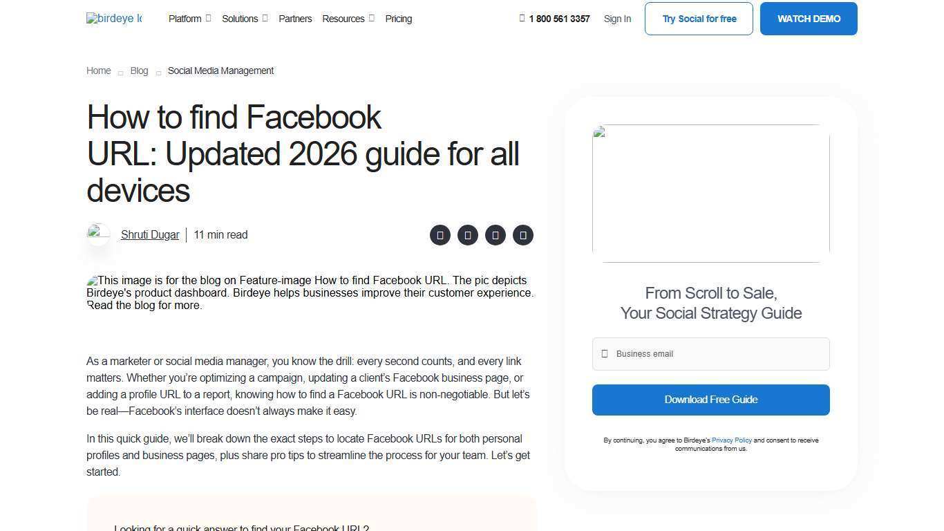 How to find Facebook URL: Updated 2026 guide | Birdeye